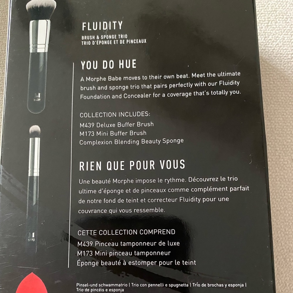 Morphe fluidity brush and sponge trio
